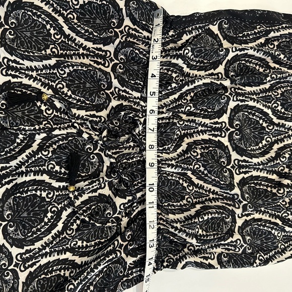 Elan silk black white jumpsuit size Medium - Picture 6 of 9